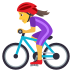 🚴‍♀️ woman biking display on JoyPixels